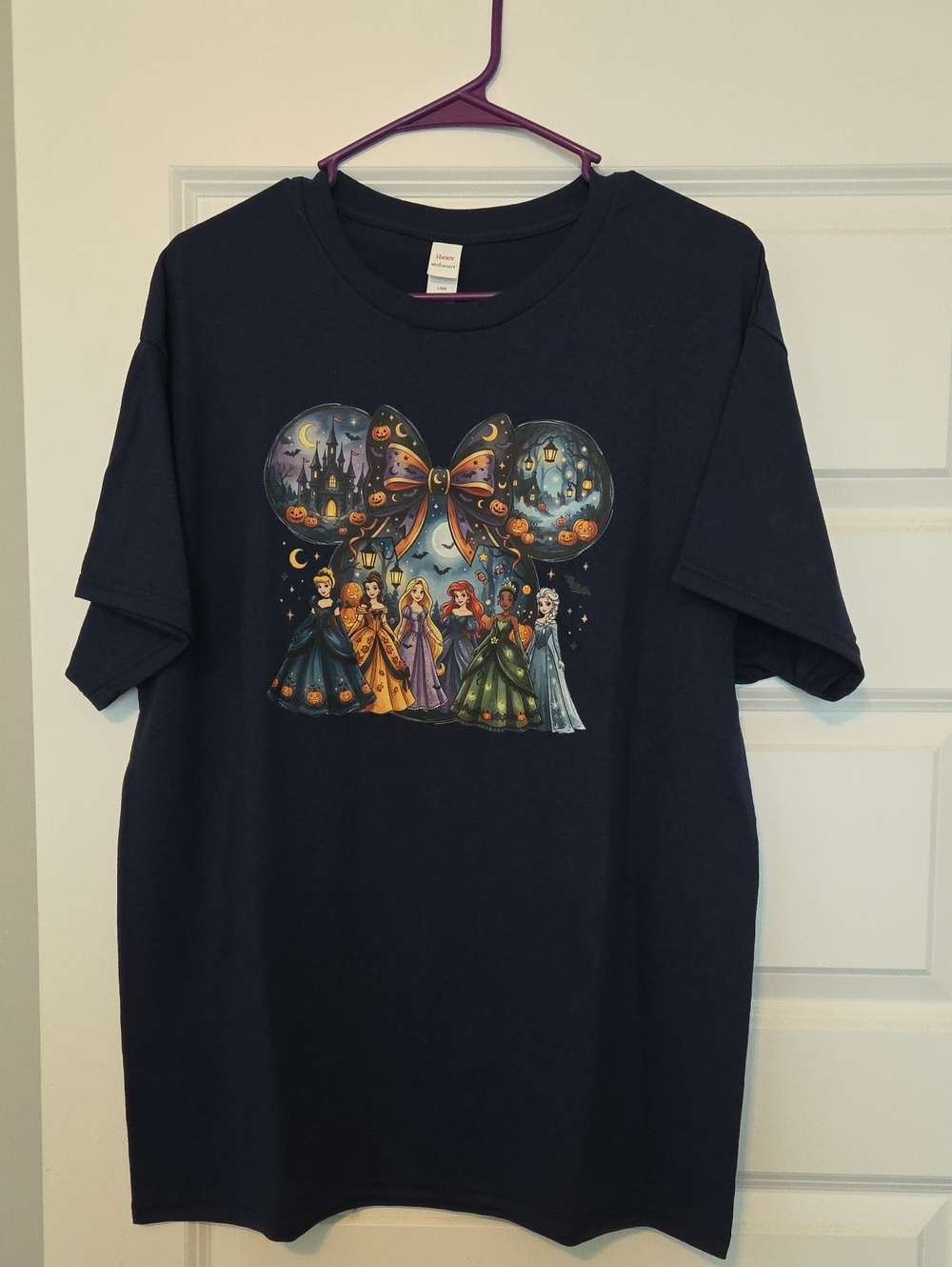 Navy Halloween Princess Graphic Tee - Disney-Inspired